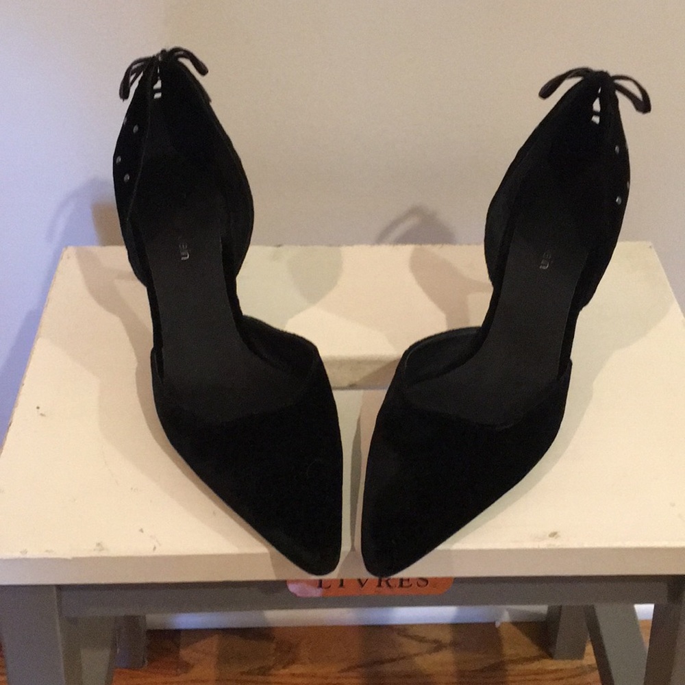 Calvin Klein velvet heels